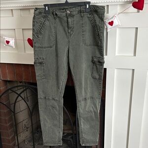 Womens Ava & Viv Army Green Jegging 20W